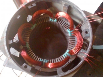 三相交流電機電樞受潮該怎么修理電機呢？