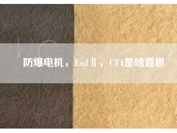防爆電機(jī)，ExdⅡ，CT4是啥意思