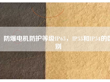 防爆電機(jī)防護(hù)等級(jí)IP65，IP55和IP54的區(qū)別