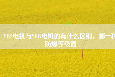 YB2電機(jī)與YFB電機(jī)的有什么區(qū)別，哪一種防爆等級(jí)高