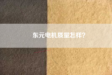 東元電機質(zhì)量怎樣？