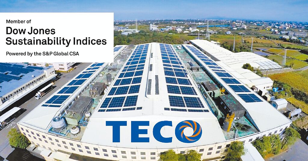 東元電機(jī)已連續(xù)三年入選DJSI道瓊永續(xù)指數(shù)新興市場類別，更三度列入國際永續(xù)評比機(jī)構(gòu)標(biāo)準(zhǔn)普爾（S&P Global）永續(xù)年鑑。圖／東元電機(jī)提供
